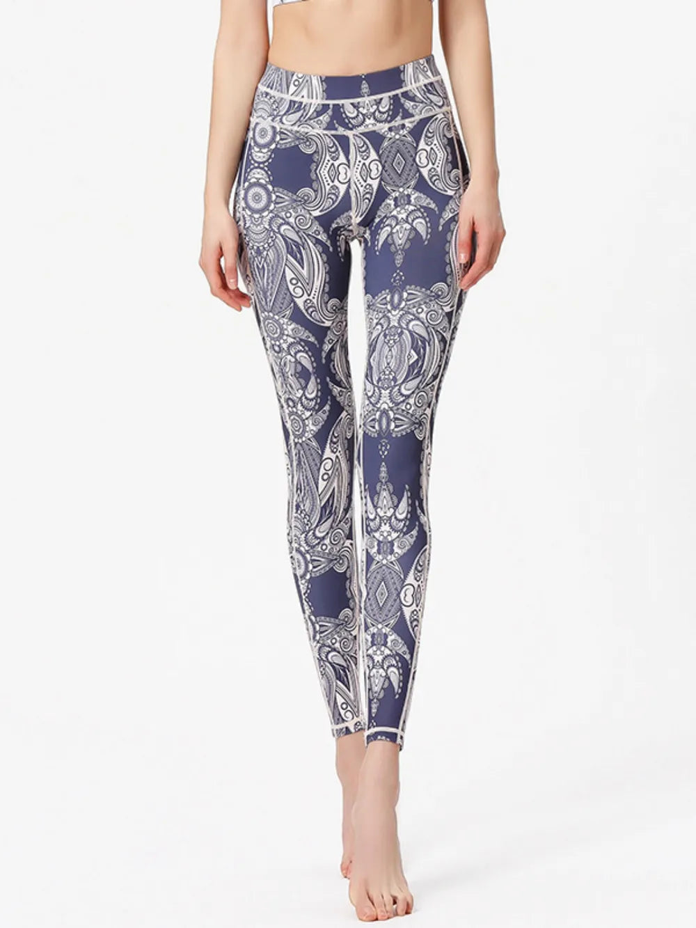 Printed High Waist Active Leggings for Women