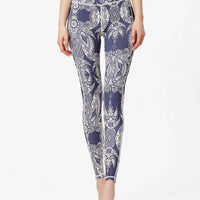 Printed High Waist Active Leggings for Women